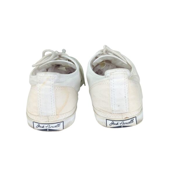 Converse Jack Purcell White Canvas Low Top Sneakers Shoes Men's 8.5 Women's 10.5 - Picture 5 of 9